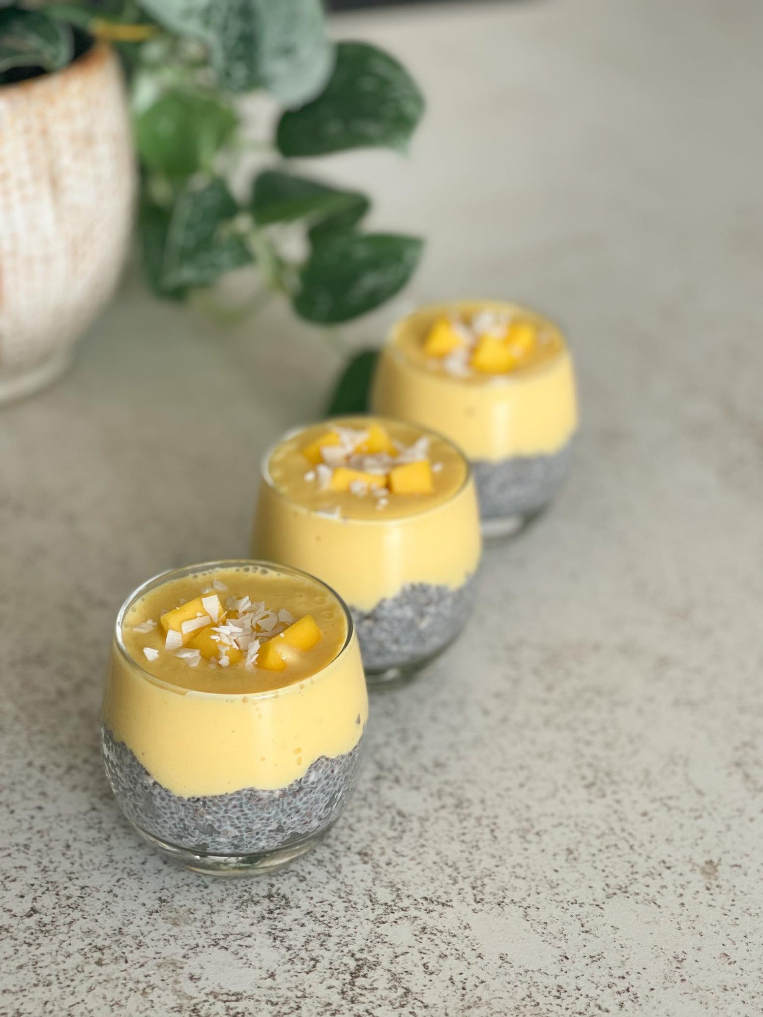 Chiapudding met mango 